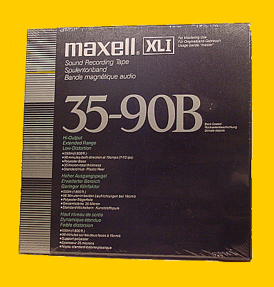 Maxell tape reel 27mm NAB metal with tape, Open Reels